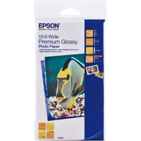 Epson Premium Glossy Photo Paper, 16:9 Breitformat, 255g/m, 20 Sheets (C13S042109)